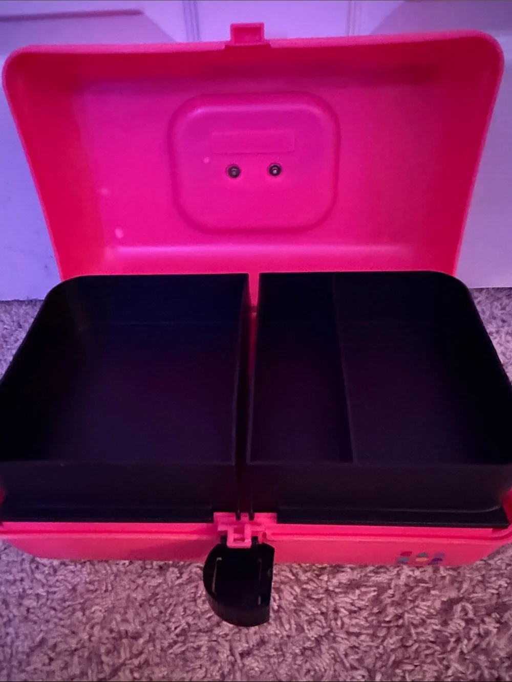 Caboodles vintage 1990’s Hot Pink Makeup Organizer Case